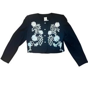 Tina Hagen vintage embossed cropped blazer